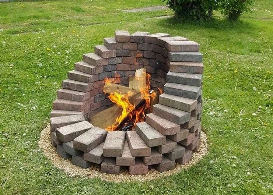 Barbeques Braais Firepits Clay, Can You Use Concrete Bricks For Fire Pit